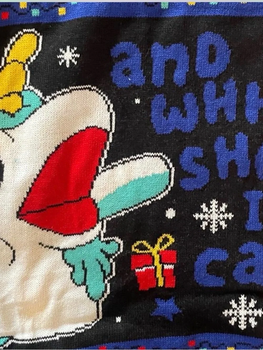 Blue Adult Christmas Sweater XL Unicorse Chattermax